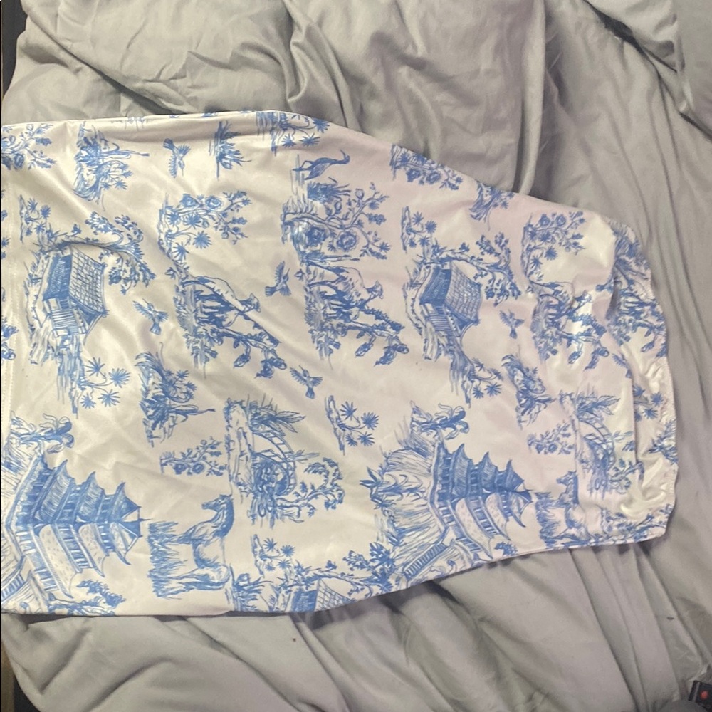 Blue and White dress